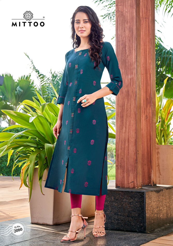 Priyal Vol 11 By Mittoo Cotton Kurtis Catalog